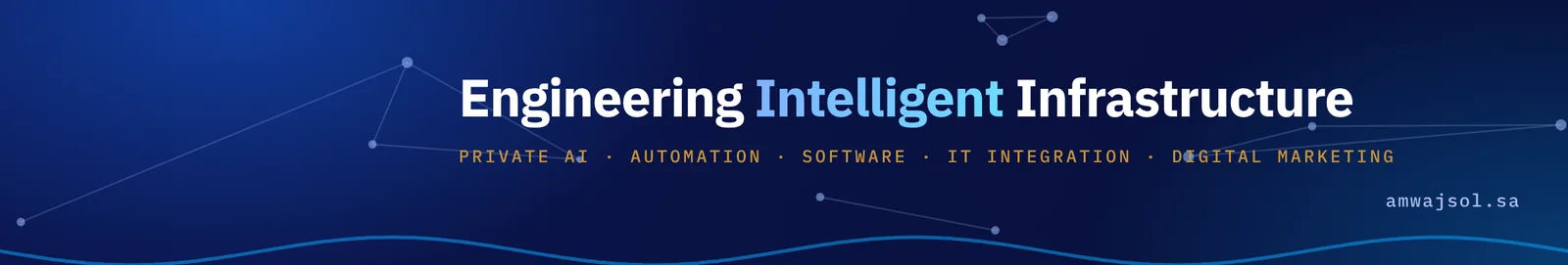 Amwaj Solutions LinkedIn cover banner